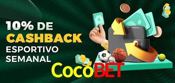 10% de bônus de cashback na Cocobet